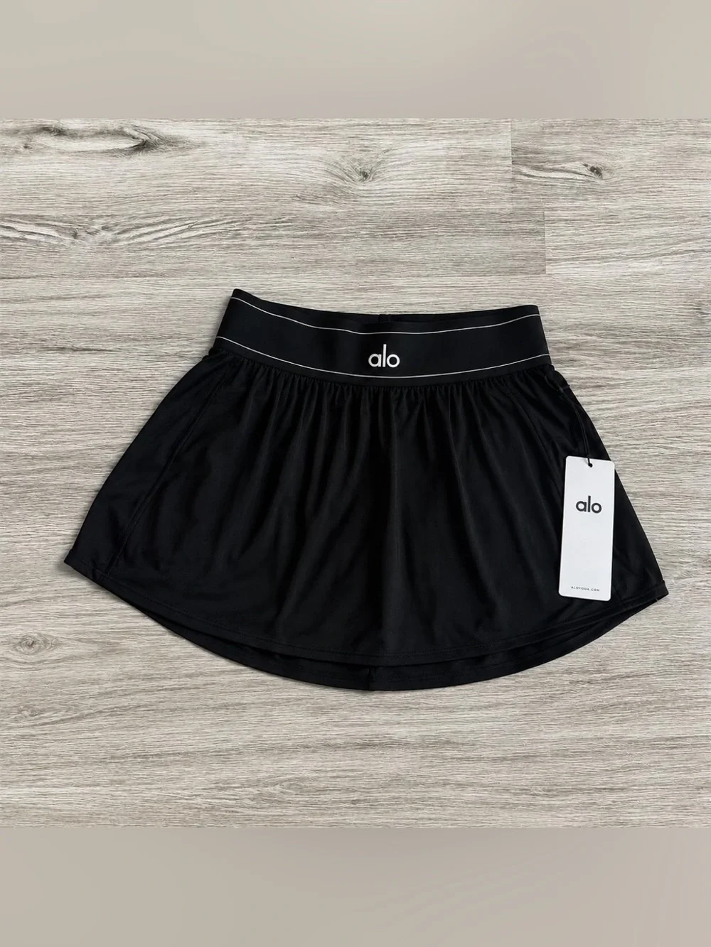 Alo Women's Black Active Skort